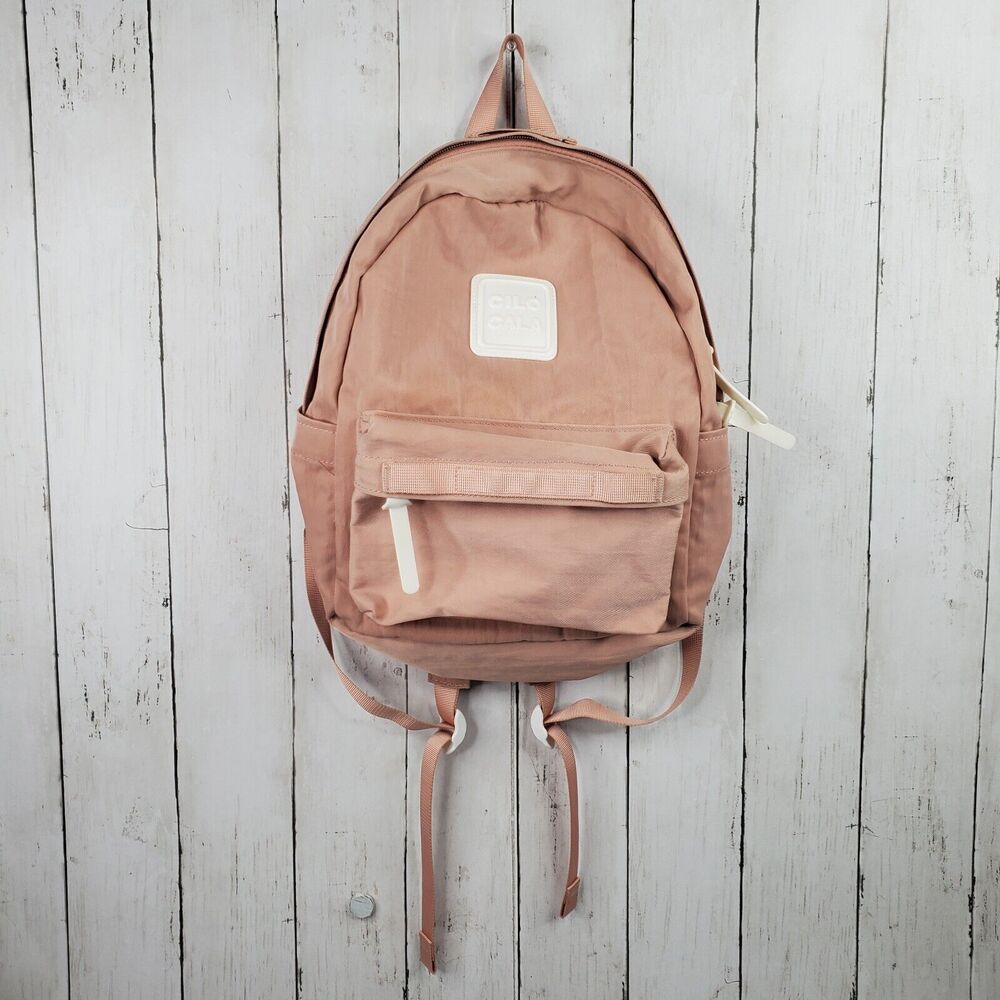 Cilo Cala Cilocala Light Pink Nylon Backpack Small Travel Bag Purse GUC